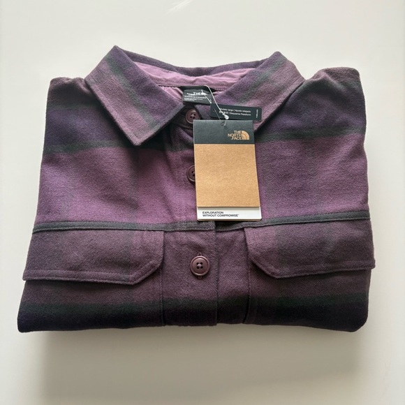 Women’s The North Face Valley Flannel Shirt Large MSRP $110 - Picture 4 of 7